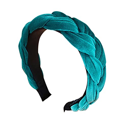 Stirnbänder für Damen, modisches Haarband, Samt, geflochten, breit, rutschfest, 3,3 cm breit, Stirnband für Damen, Haarmode, ohne Druck, modisch, dehnbar, rutschfester Samt Stirnbänder für Damen, modisches Haarband, Samt, geflochten, breit, rutschfest, 3,3 cm breit, Stirnband für Damen, Haarmode, ohne Druck, modisch, dehnbar, rutschfester Samt von Montesy