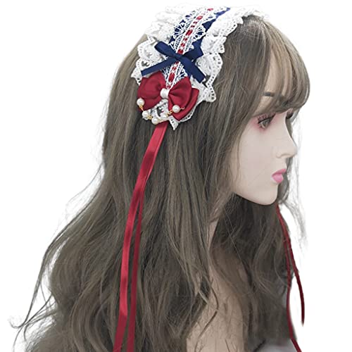 Süßes Haar-Accessoire für Mädchen, Cosplay, Spitze, Schleife, Haarnadeln, Handgelenkmanschetten, Mädchen, süßes Haar-Accessoire von Montesy