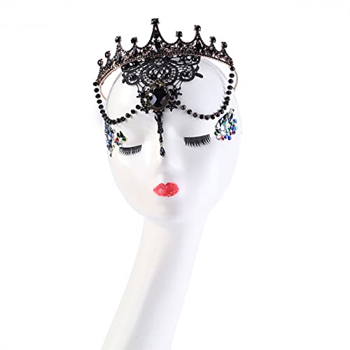 Vintage Ast Perle für Strass Prinzessin Stirnbänder Braut Gothic Haarschmuck Haarschmuck für Mädchen Frauen von Montesy
