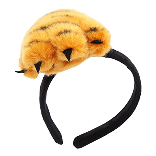 Weiches Stirnband mit Katzenpfote, Plüsch, Tier, Kätzchen, Haarreifen zum Waschen des Gesichts, Leopardenmuster, Cartoon-Themenparty, Kostüm, Tierpfote, Stirnband, Cartoon-Haarschmuck von Montesy