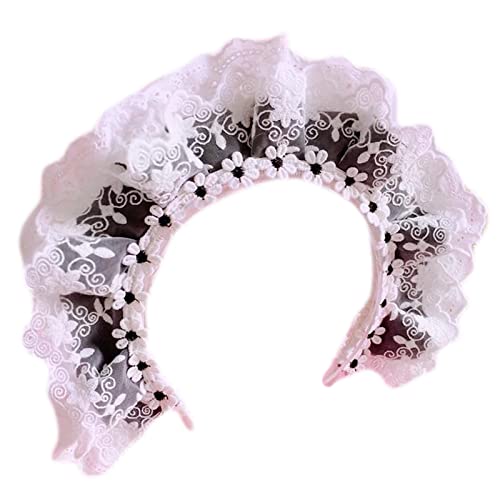 Zartes Stirnband, elegant, bunt, Schleife, plissiert, Haarreif, Party, Kopfschmuck, Cosplay-Kostüm, Requisiten für Damen, Spitzen-Stirnbänder für Damen, zum Waschen des Gesichts, weiche Stirnbänder von Montesy