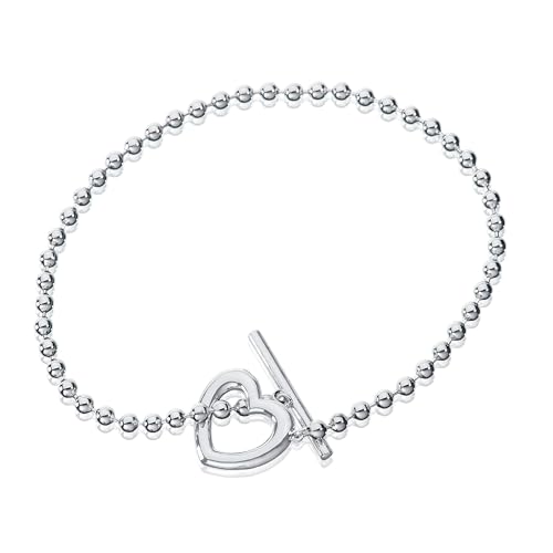 Monteverdi Damen-Armband 18,5cm Karabinerverschluss Herzanhänger 925 Sterling Silber rhodiniert 1VNAMONJ-BR-0119 von Monteverdi