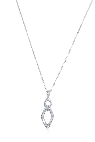 Monteverdi Damen-Collier aus 925 Sterling Silber mit Zirkonia rhodiniert Länge 45cm MONJ-NL0294 von Monteverdi