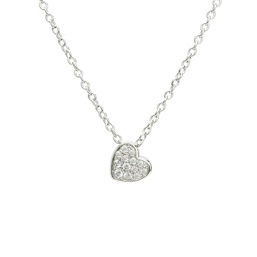 Monteverdi Damen-Halskette Herzanhänger 45cm 925 Sterling Silber rhodiniert 2VNAMONJ-NL-0070 von Monteverdi