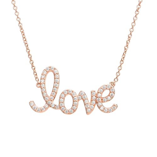 Monteverdi Damen-Halskette Schriftzugsanhänger 45cm 925 Sterling Silber rhodiniert VNAMONJ-NL-0078 von Monteverdi