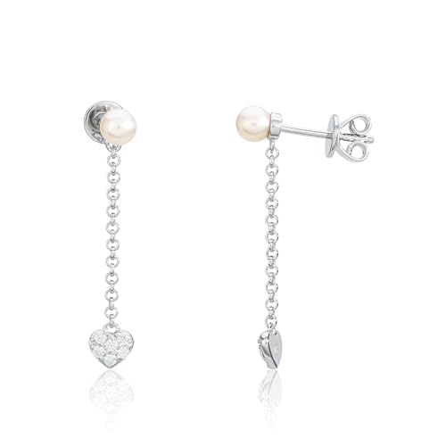 Monteverdi Damen-Ohrringe Herzform aus 925er Sterling Silber rhodiniert 1VNAMONJ-ER-0106 von Monteverdi