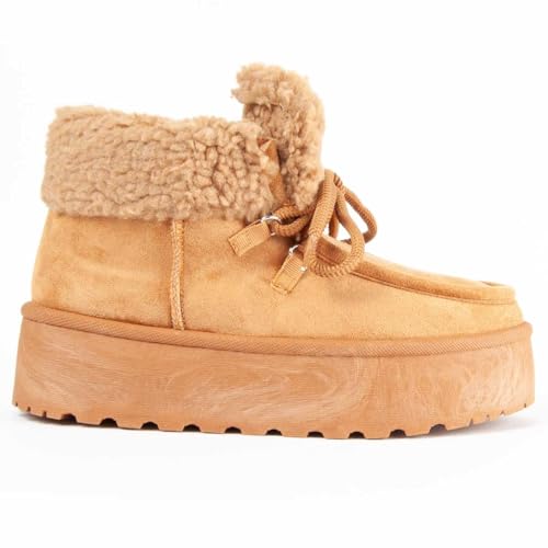 Montevita Boripell 100651 Bequeme Damen-Stiefel, Camel, 40 EU von Montevita