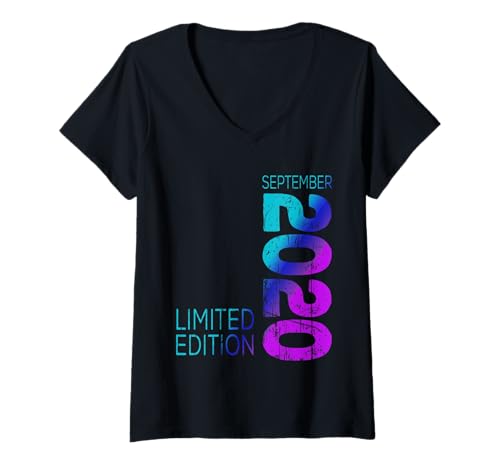 Damen September 2020 Limited Edition Retro 2020 Vintage Jahr 2020 T-Shirt mit V-Ausschnitt Damen September 2020 Limited Edition Retro 2020 Vintage Jahr 2020 T-Shirt mit V-Ausschnitt von Month September 2020 Retro Vintage 2020 Swag