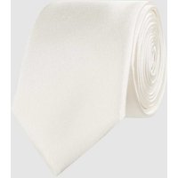 Monti Krawatte aus reiner Seide (6 cm) in Ecru, Größe One Size von Monti