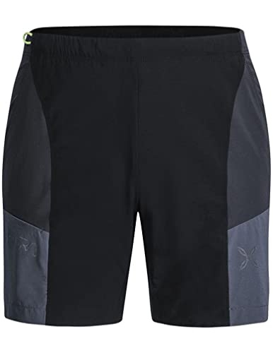 MONTURA Block Light Shorts Herren MPSF24X 9093 Farbe Schwarz Blei kurze Shorts ideal für Outdoor-Aktivitäten wie Wandern und Klettern, Schwarz , L von Montura