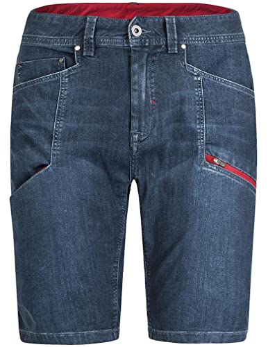 MONTURA Feel m+ Bermuda Herren MPBF55X81J Farbe Nachtblau Jeans kurze Hose Denim Jeans Ideal für Outdoor Klettern und Freizeit, blau, L von Montura