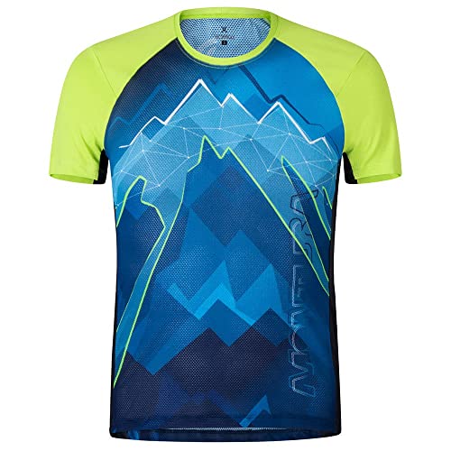 MONTURA Herren Laufshirt mit kurzen Ärmeln Flash T-Shirt, blau, XXL von Montura