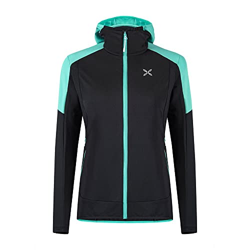 MONTURA Light Revolution MMAP56W9028 Damenpullover, Farbe: Schwarz, Care Blue, technisches Damen-Fleece, L, Schwarz von MONTURA