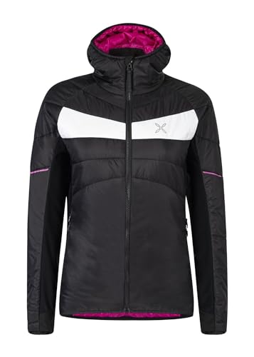 MONTURA cervino hoody jkt woman MJAK89W 9007 schwarz/intensiv violet Damen Kapuzenjacke mit Synthetikfutter Outdoor, hellblau, M von Montura