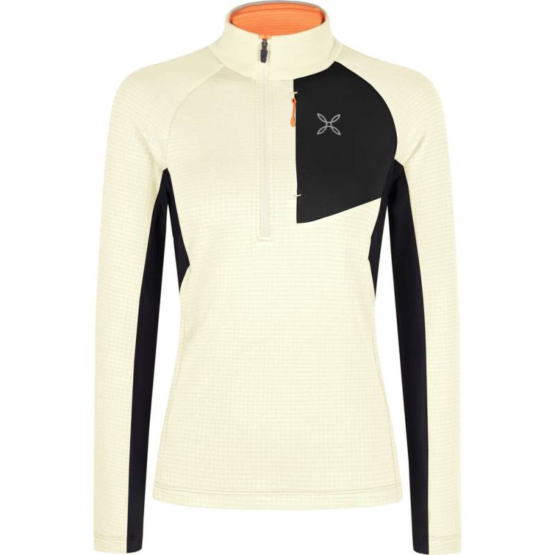 Montura Stretch Color 3 Zip Maglia Damen Fleece-Rolli shell melon L von Montura