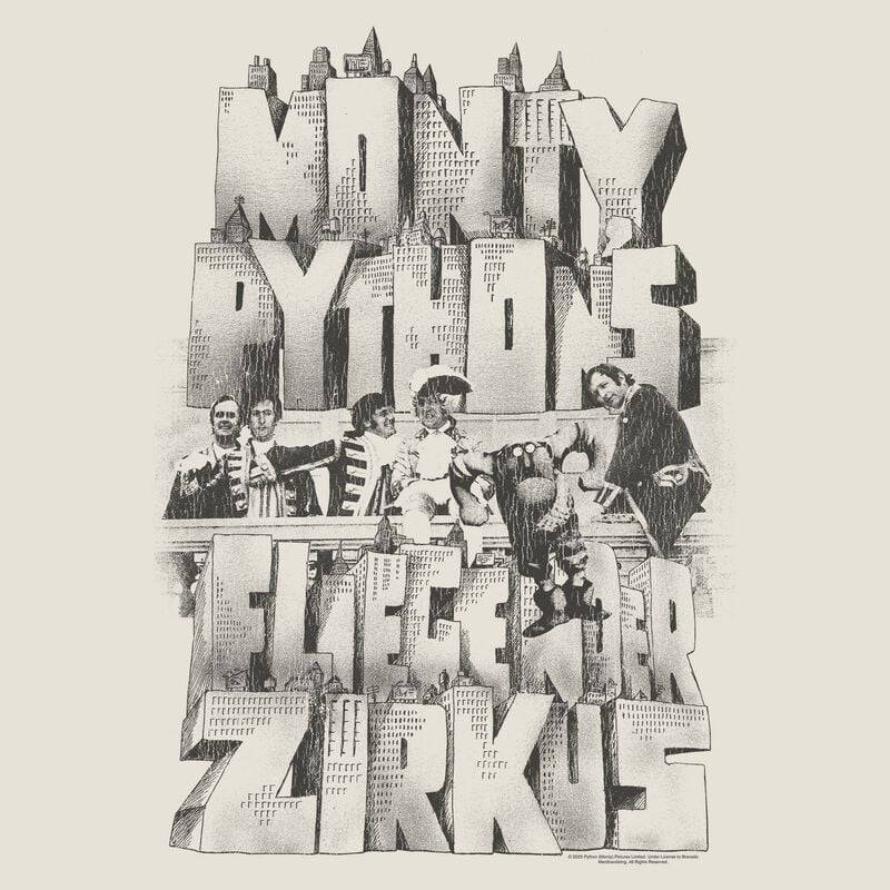 Monty Python Fliegender Zirkus T-Shirt natur in XXL von Monty Python