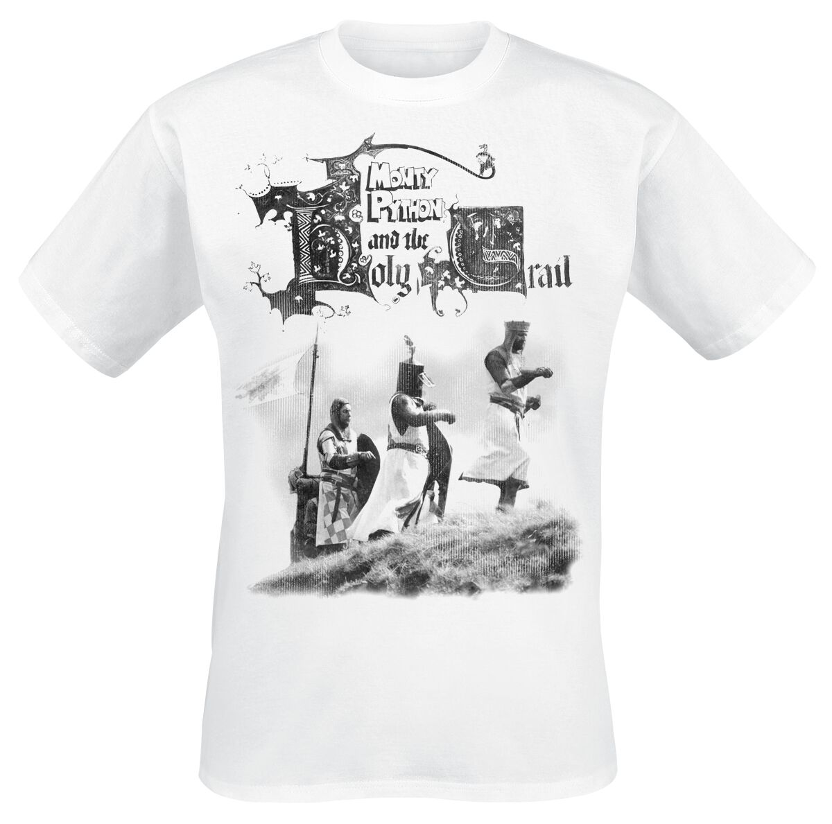 Monty Python Holy Grail Knight Riders T-Shirt weiß in 3XL von Monty Python