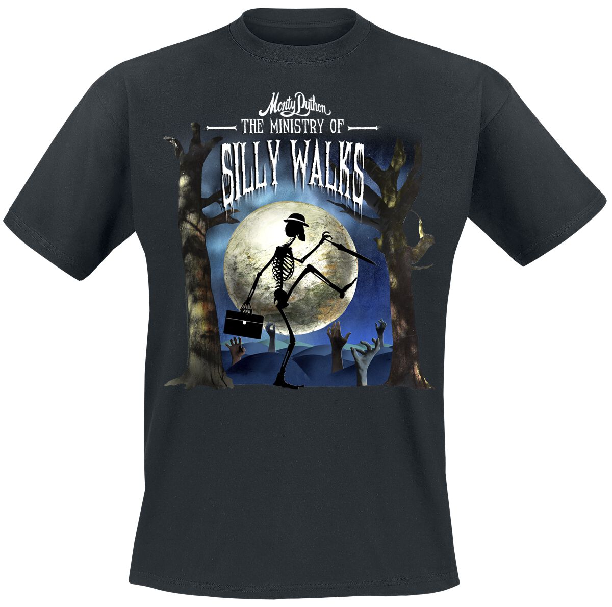Monty Python Silly Walks Halloween T-Shirt schwarz in XXL Monty Python Silly Walks Halloween T-Shirt schwarz in XXL von Monty Python