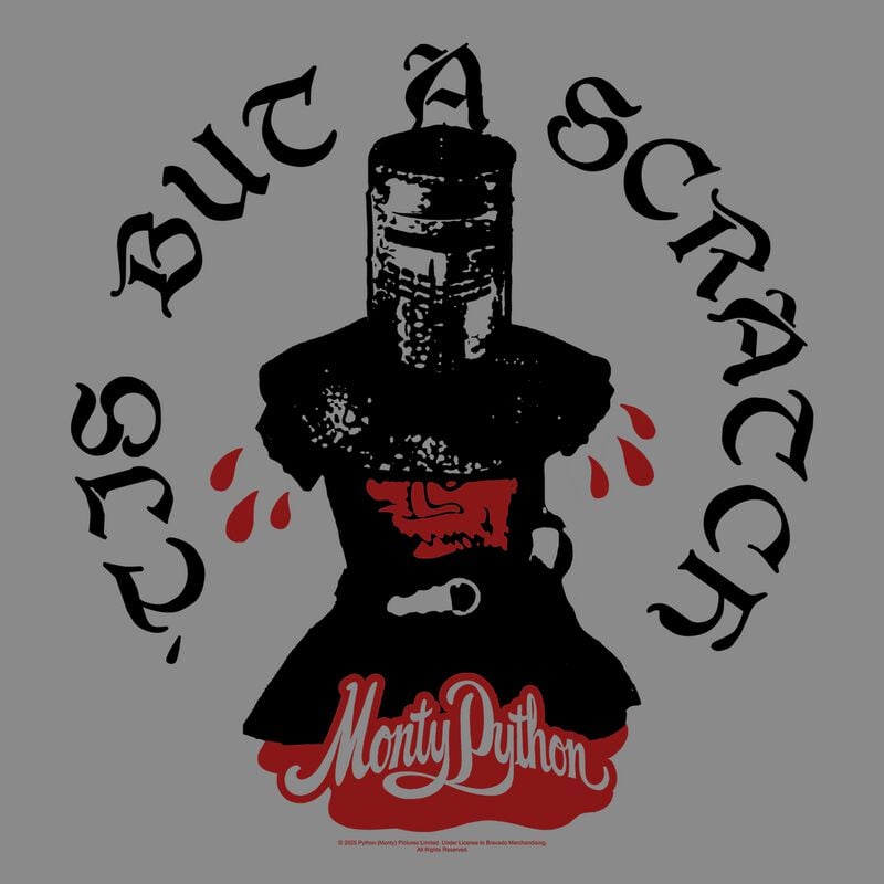 Monty Python T-Shirt - Black Night Scratch - M bis L - für Männer - Größe M - grau - Lizenzierter Fanartikel Monty Python T-Shirt - Black Night Scratch - M bis L - für Männer - Größe M - grau - Lizenzierter Fanartikel von Monty Python