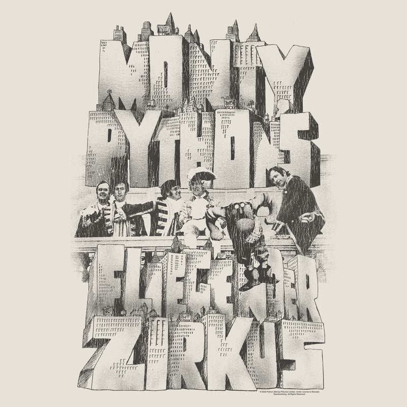 Monty Python T-Shirt - Fliegender Zirkus - M bis 3XL - für Männer - Größe XXL - natur - Lizenzierter Fanartikel Monty Python T-Shirt - Fliegender Zirkus - M bis 3XL - für Männer - Größe XXL - natur - Lizenzierter Fanartikel von Monty Python