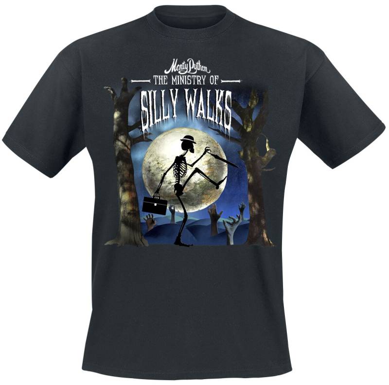 Monty Python T-Shirt - Silly Walks Halloween - S bis XXL - für Männer - Größe M - schwarz  - Lizenzierter Fanartikel von Monty Python