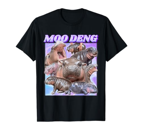 Moo Deng Baby Nilpferd lustig T-Shirt Moo Deng Baby Nilpferd lustig T-Shirt von Moo Deng Hippo Meme lustig