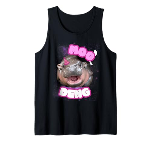 Moo Deng Meme Hippo Baby Birthday Tank Top von Moo Deng Meme Hippo