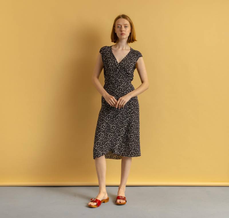 00Er Jahre Gebrauchtes All Saints Brand Wrap Style Floral Mini Leichtes Viskose Damenkleid Größe 36 Passt Klein von MoodGirlsUA