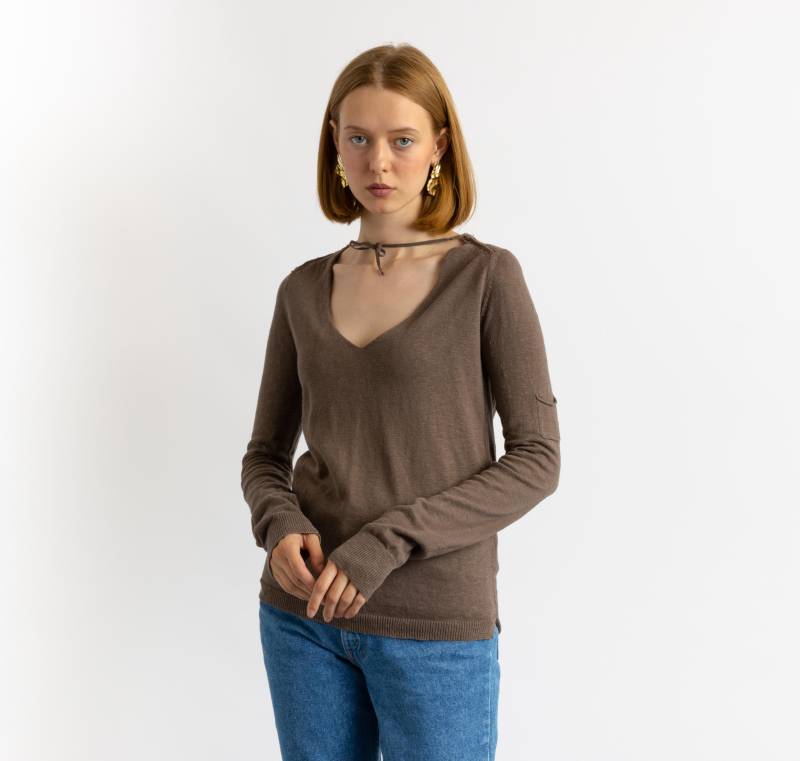 00Er Vintage Damen Preowned Humanoid V Neck Braun Bio Baumwolle Pullover Größe Xs 00Er Vintage Damen Preowned Humanoid V Neck Braun Bio Baumwolle Pullover Größe Xs von MoodGirlsUA