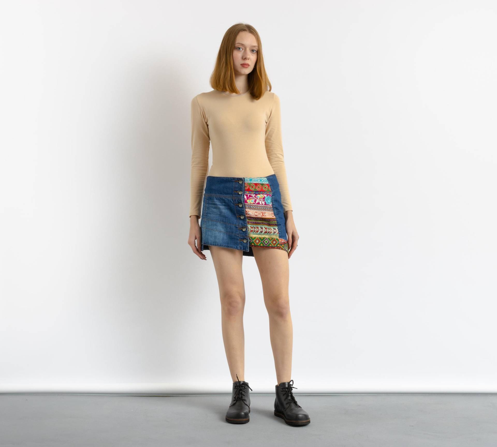 00Er Vintage Preowned Desigual Low Waist Mini Jeansrock Größe 36 Klein von MoodGirlsUA