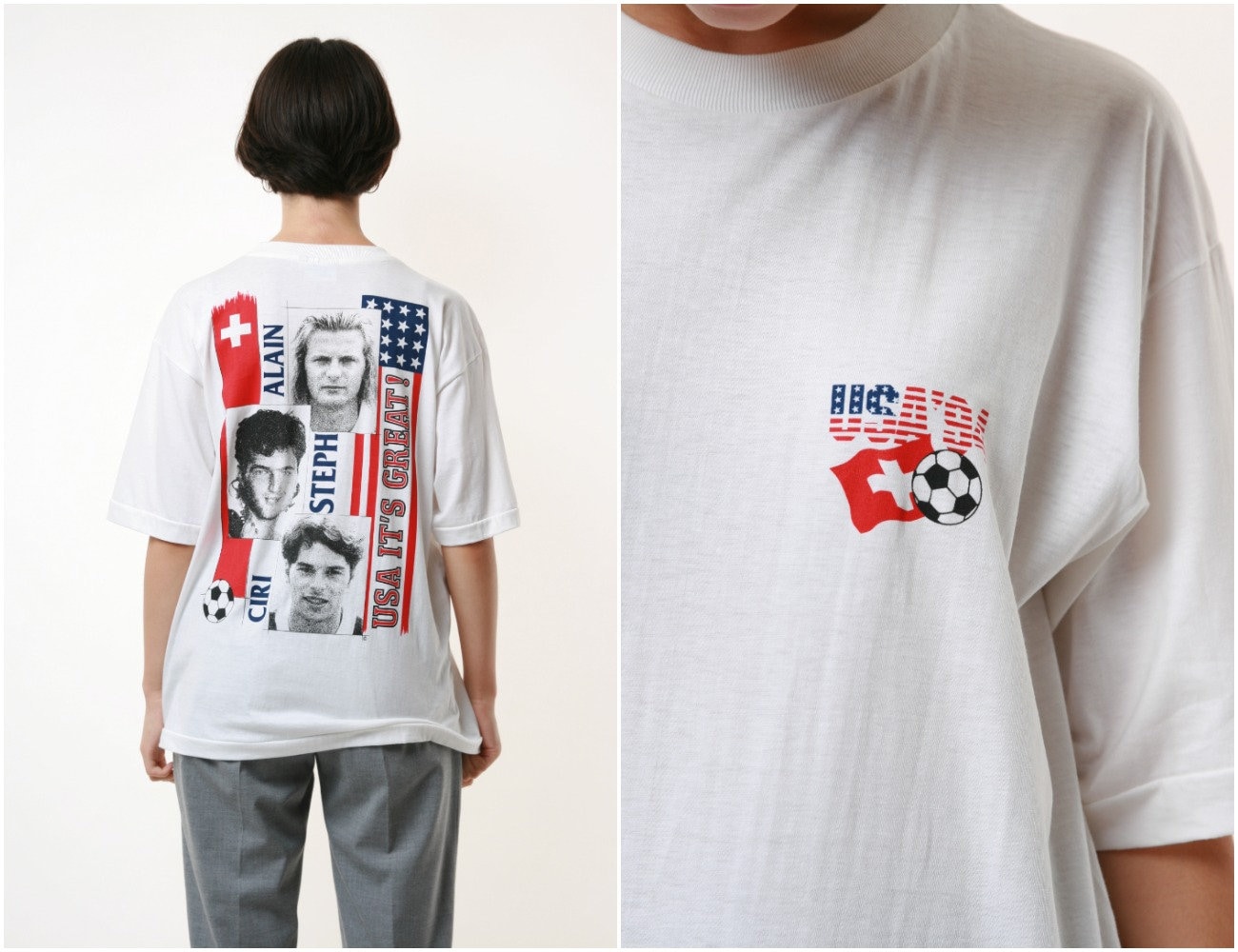 1994 Usa Vintage Grafik Druck T-Shirt 17510 von MoodGirlsUA