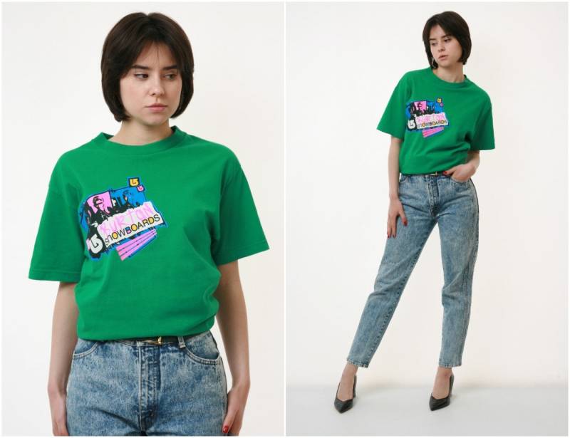 90Er Jahre Burton Vintage Oldschool Grafik Druck T-Shirt Herren Kleidung Logo Kurze Ärmel Freundin Geschenk 18489 von MoodGirlsUA