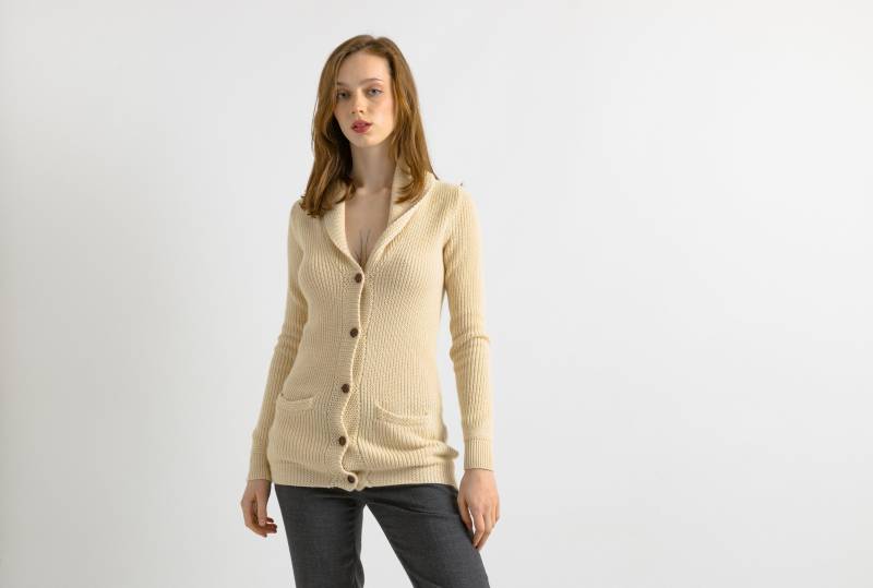 90Er Jahre Vintage Cardigan Strickgröße S | Damengröße Ralph Lauren Gestrickte Baumwolle Kaschmir 2 Seitentaschen Knöpfe Jacke Oberbekleidung von MoodGirlsUA