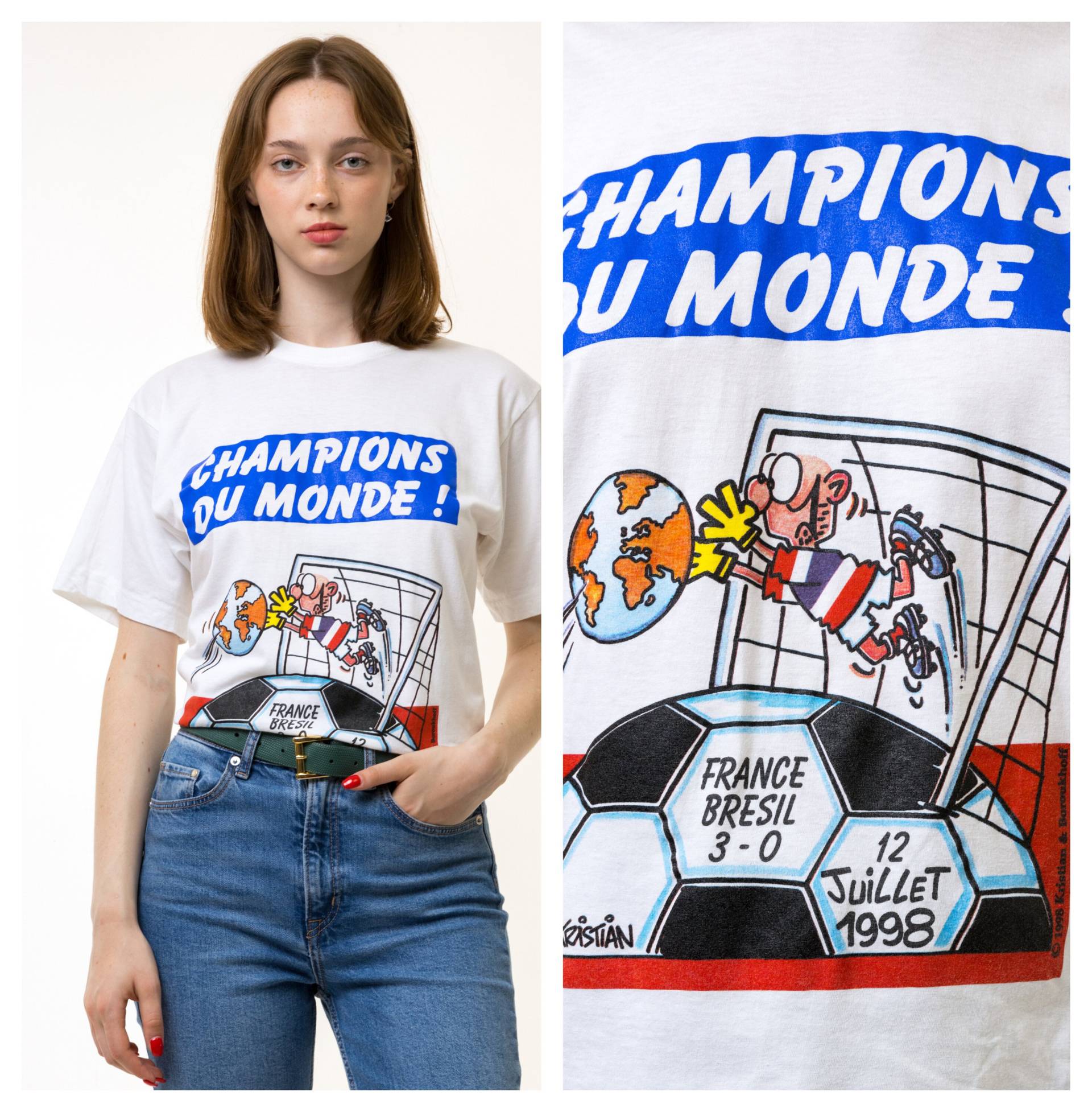 90Er Jahre Vintage T-Shirt Damen Print Grafikdruck - Unisex Small | Weißes Vintage-T-Shirt Mit von MoodGirlsUA