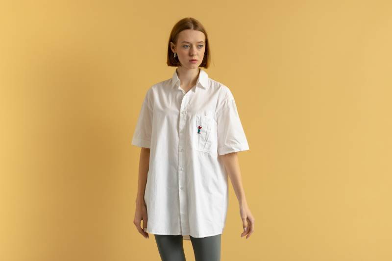 90Er Vintage Adidas Golf Kurzarm Button Up Classic Fit Herrenmode Weißes Shirt Every Day Wear von MoodGirlsUA