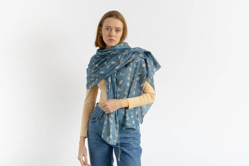 90Er Vintage Neu Mit Anhängern Baumwolle Boho Ethno Big Anomal Print Schal Stirnband Freundin Geschenk/ Damen Baumwollschal von MoodGirlsUA