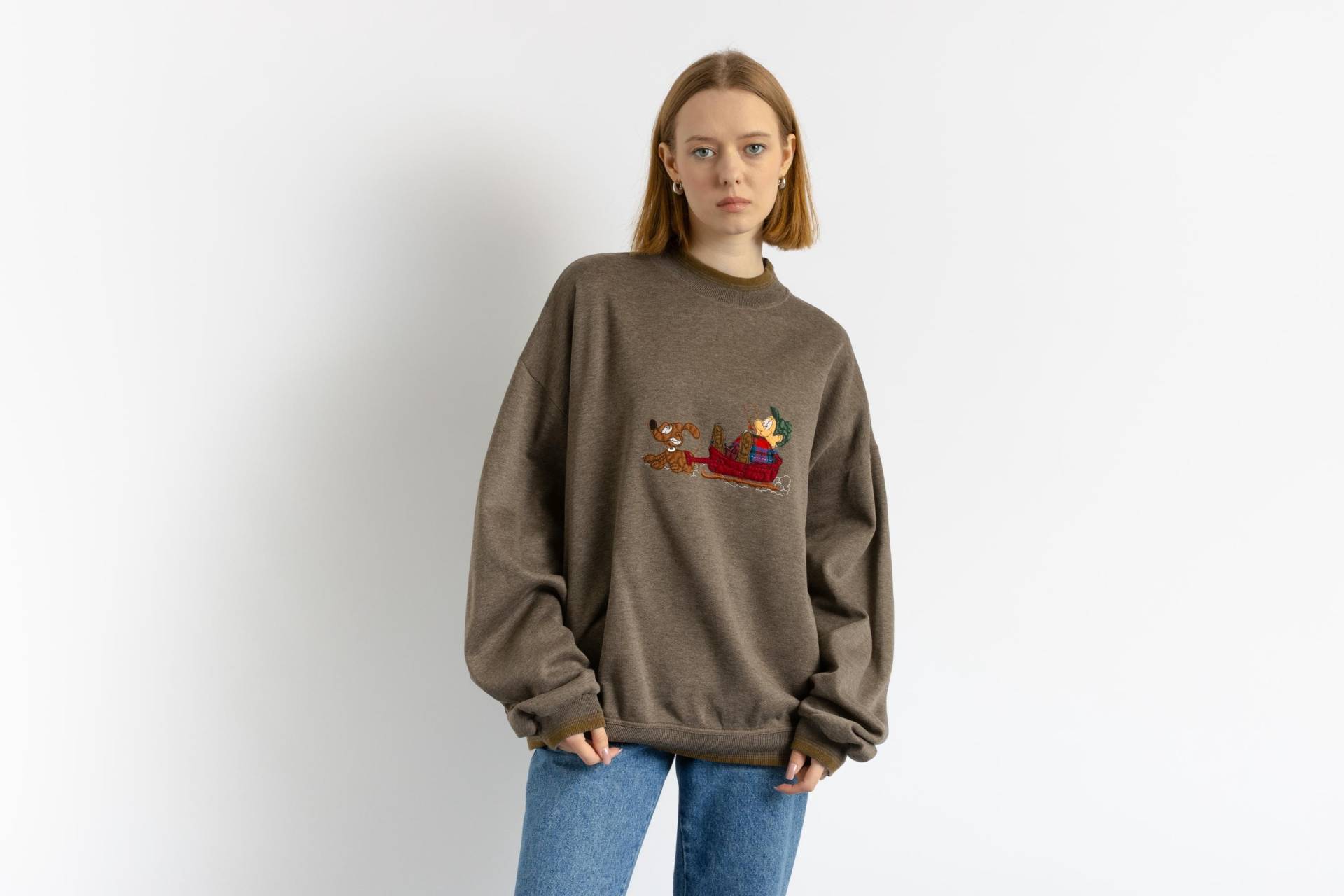 Emilio Vecpucci Sweatshirt Mit Oldschool-Grafikprint, Winter-Freizeitkleidung, Seltener Pullover, Unisex-Kleidung von MoodGirlsUA