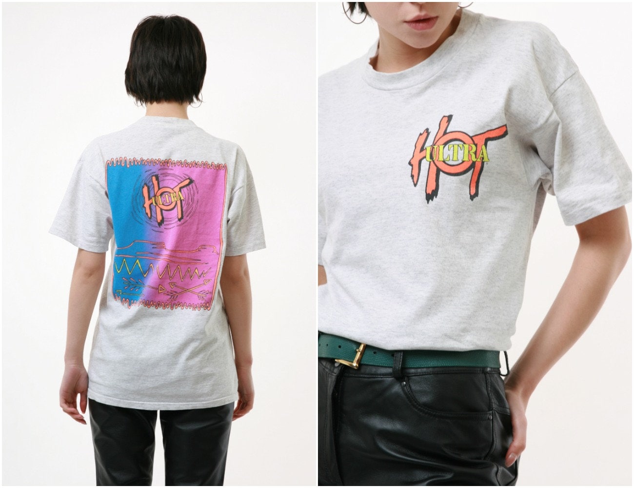 Hot Ultra T-Shirt Mit Vintage-Grafikdruck, Weißes Hemd, 18222 von MoodGirlsUA