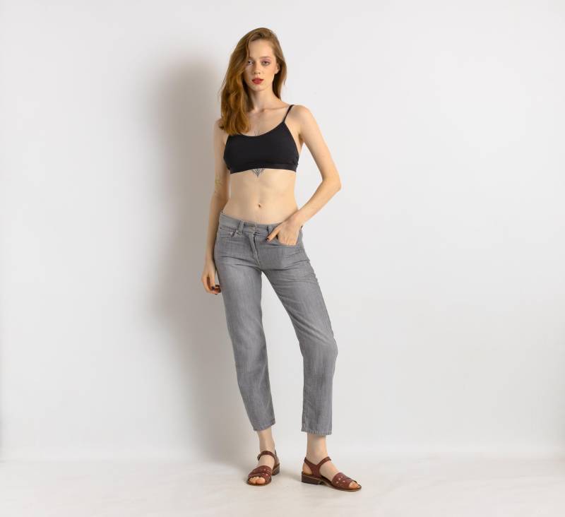 Jeanshose Von Isabel Marant Jeans, Toller Zustand, Grau - Y2K Avantgarde Jeans Größe 0 Mittlere Taille Reißverschluss von MoodGirlsUA