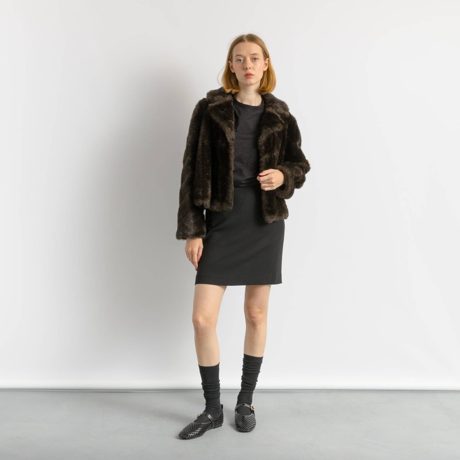 Kunstpelzmantel, Vintage-Kunstpelzmantel, Secondhand-Pelzmantel, Pelzmantel, Wintermantel, Jacke Größe S von MoodGirlsUA