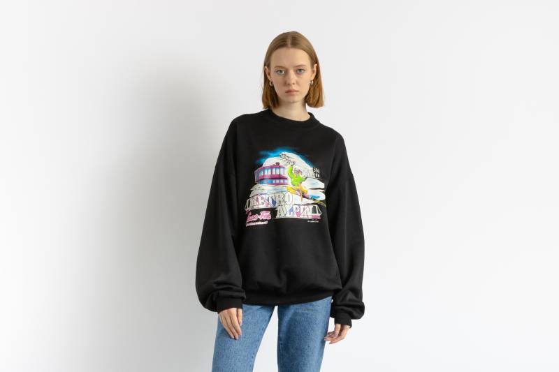 Ski Alpen Oldschool Sweatshirt Mit Grafikprint, Winter-Freizeitkleidung, Seltener Pullover, Unisex-Kleidung, Herrengröße L von MoodGirlsUA