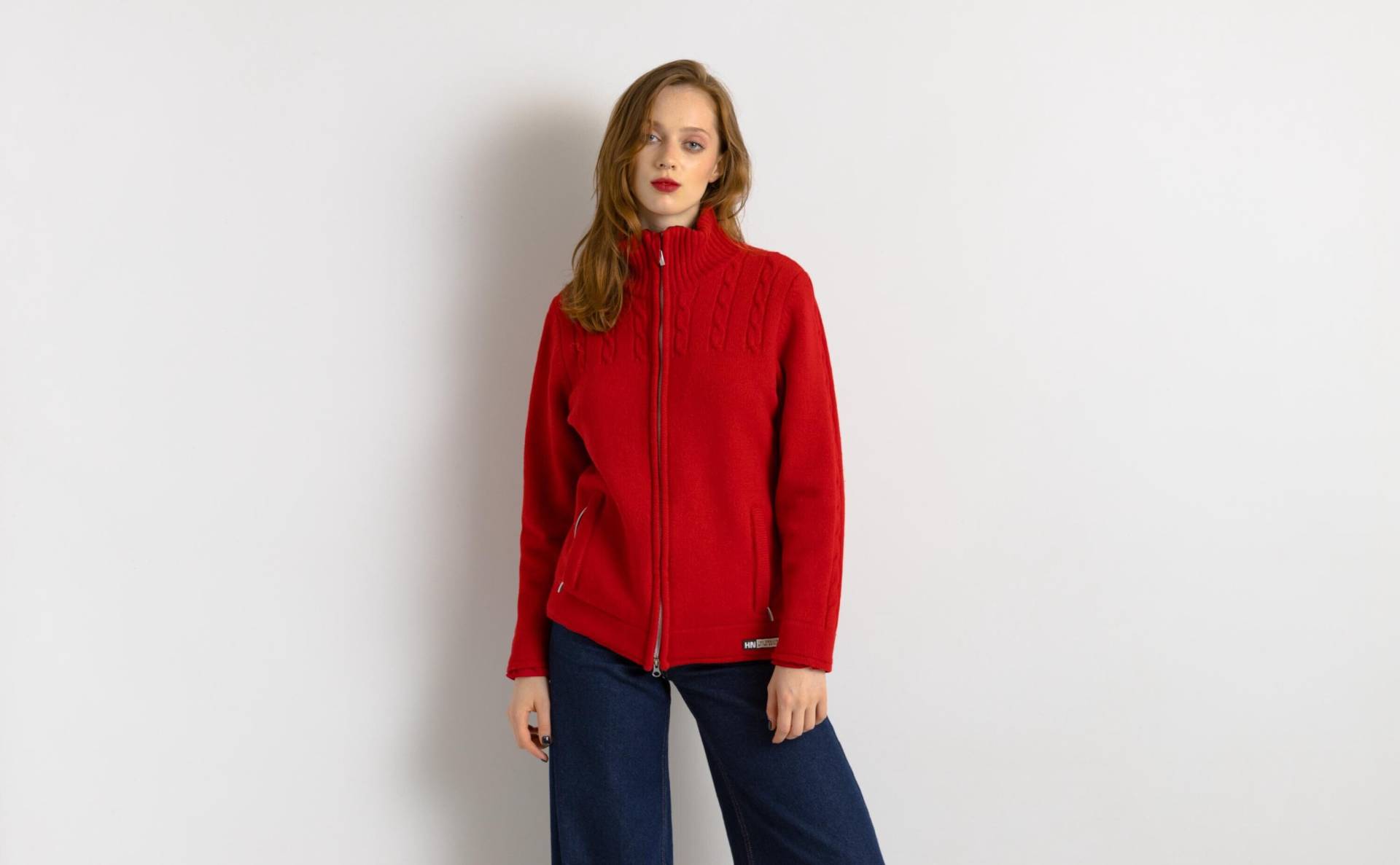 Vintage 80 % Wolle Schwergewicht Abstraktes Muster Pullover Übergroße Oberbekleidung Größe L Damenbekleidung/Pullover Stopwind von MoodGirlsUA