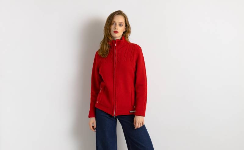 Vintage 80 % Wolle Schwergewicht Abstraktes Muster Pullover Übergroße Oberbekleidung Größe L Damenbekleidung/Pullover Stopwind von MoodGirlsUA