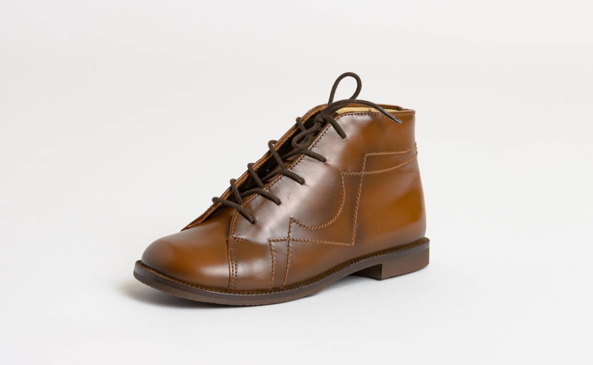 Vintage Bally Kinderstiefel Aus Den 70Er Jahren, Braun, Mit Eckiger Spitze, Leder, Größe 24 E von MoodGirlsUA