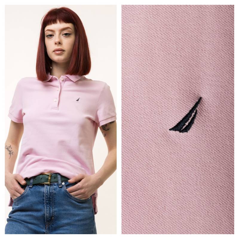 Vintage Frau Nautica Pink Classic Kurzarm Polo T-Shirt Größe M Medium 4917/Kleidung von MoodGirlsUA