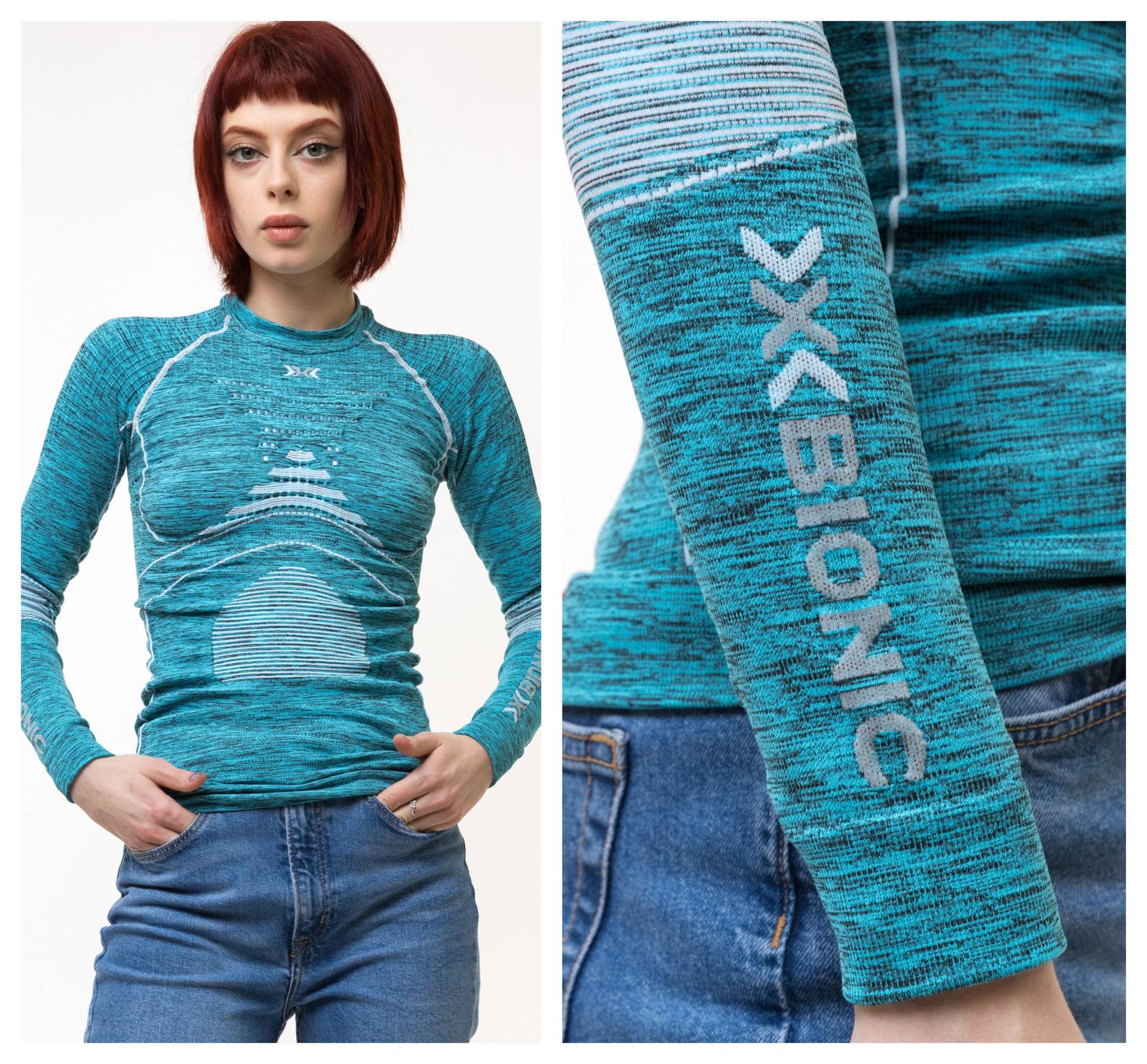 Vintage Xbionic Damen-Thermo-Top/Pullover Aus Den 2000Er Jahren, Blau, Größe S/M von MoodGirlsUA