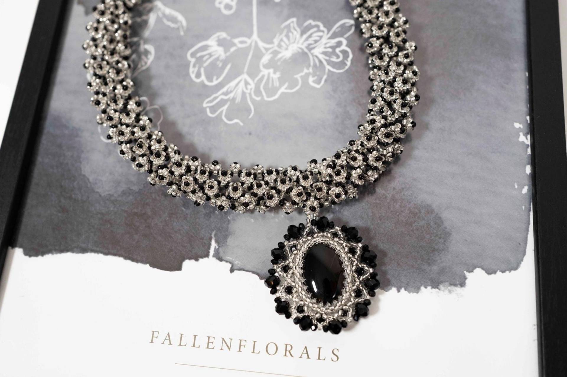Einzigartiger Schmuck, Halskette, Silber Statement Perlen Toho Geschenk Für Frau, Handgemachter Schmuck von MoodOfBeads