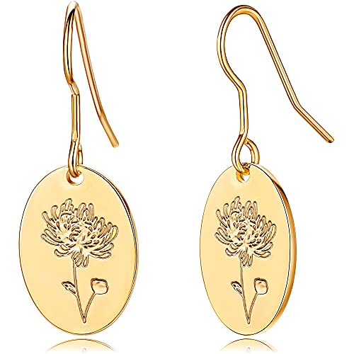 Moodear Trendige Goldohrringe für Frauen – zierliche Blumen-Ohrringe – minimalistischer 14 Karat Boho-hypoallergener Statement-Schmuck – Geburtstagsgeschenk für Sie, Messing, Zirkonia Moodear Trendige Goldohrringe für Frauen – zierliche Blumen-Ohrringe – minimalistischer 14 Karat Boho-hypoallergener Statement-Schmuck – Geburtstagsgeschenk für Sie, Messing, Zirkonia von Moodear