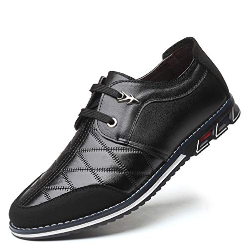 Herren Business Lederschuhe Anzugschuhe Schnürhalbschuhe Oxford Derby Hochzeit Schuhe Loafers Schwarz Dunkelblau 39-49 von Moodeng