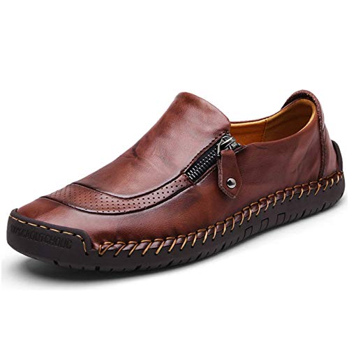 Herren Mokassins Business Schuhe Slip On Loafers Freizeit Schuhe Handgemachte Weiche Flacher Lederschuhe Walk Derbys Oxford… von Moodeng